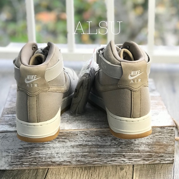 NWT Nike Air Force 1 Hight Top UT Khaki W AUTHENT - Picture 3 of 8